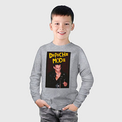 Лонгслив хлопковый детский Depeche Mode Dave, цвет: меланж — фото 2