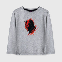 Лонгслив хлопковый детский Darth Maul - Star Wars, цвет: меланж