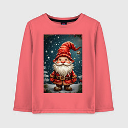 Детский лонгслив Новогодний гном