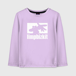 Лонгслив хлопковый детский Limp Bizkit - logo, цвет: лаванда