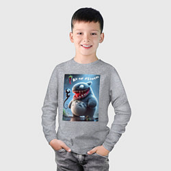 Лонгслив хлопковый детский Ventotoro - we are Venom meme, цвет: меланж — фото 2