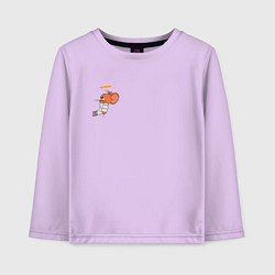 Лонгслив хлопковый детский Джерри ангел мышка для пар, цвет: лаванда