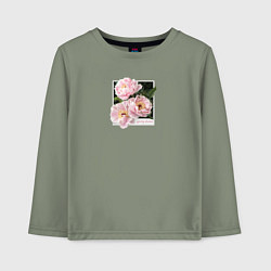 Лонгслив хлопковый детский Spring dream, цвет: авокадо