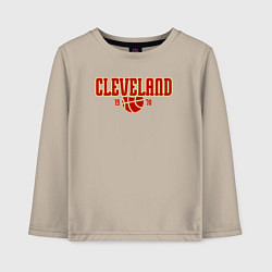 Лонгслив хлопковый детский Cleveland 1970, цвет: миндальный