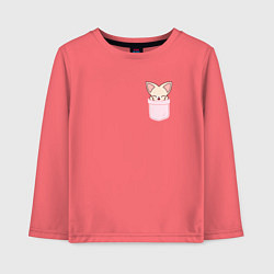 Детский лонгслив FoxINy in pocket