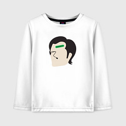 Лонгслив хлопковый детский Марк Разделение, цвет: белый