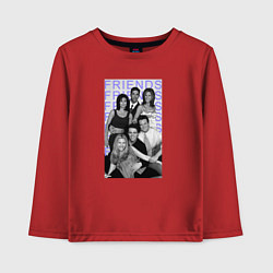 Лонгслив хлопковый детский Сериал Друзья, цвет: красный