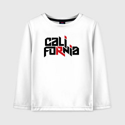 Лонгслив хлопковый детский USA - California, цвет: белый