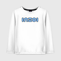 Детский лонгслив Inzoi синий логотип