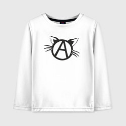 Детский лонгслив Cat anarchy