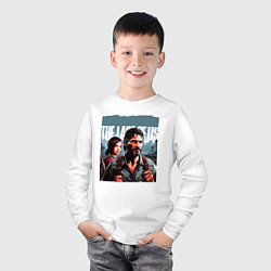 Лонгслив хлопковый детский The last of us - Joel and Ellie adventure, цвет: белый — фото 2