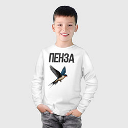 Лонгслив хлопковый детский Пенза, цвет: белый — фото 2