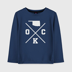 Детский лонгслив OKC map