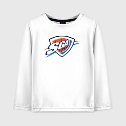 Лонгслив хлопковый детский SGA Oklahoma, цвет: белый