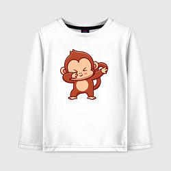 Детский лонгслив Dabbing monkey