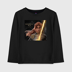 Лонгслив хлопковый детский Clair Obscur Expedition 33 Maelle, цвет: черный