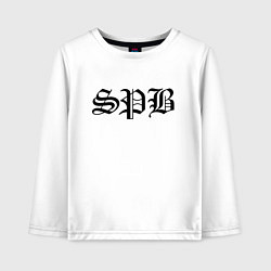 Лонгслив хлопковый детский Saint Petersburg - meme, цвет: белый