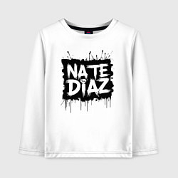 Детский лонгслив Найт Диаз граффити