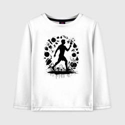 Детский лонгслив Бег и здоровое питание