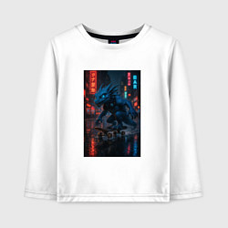 Лонгслив хлопковый детский Дракон на Колесах, цвет: белый