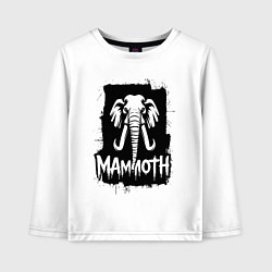 Детский лонгслив Мамонт в стиле граффити