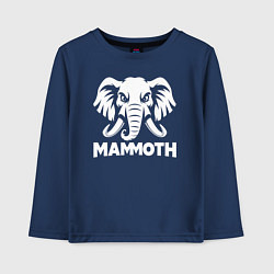 Детский лонгслив Мамонт с грозным взглядом