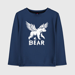 Детский лонгслив Крылатый медведь