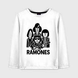 Детский лонгслив Ramones силуэты