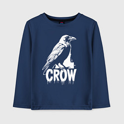 Детский лонгслив Ворона в стиле граффити