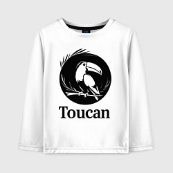 Детский лонгслив Тукан в круге