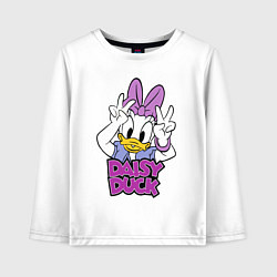 Детский лонгслив Daisy Duck duble peace