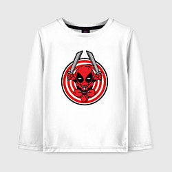 Детский лонгслив Дэдпул с мечами
