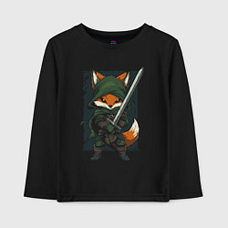 Детский лонгслив Лисёнок рыцарь