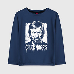Детский лонгслив Чак Норрис в стиле стрит-арт