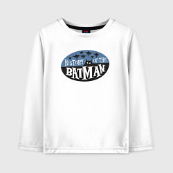 Детский лонгслив История Бэтмена