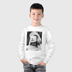 Лонгслив хлопковый детский FWWM, цвет: белый — фото 2