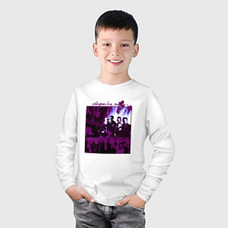 Лонгслив хлопковый детский Depeche Mode in violet, цвет: белый — фото 2
