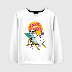 Детский лонгслив Тающий снеговик