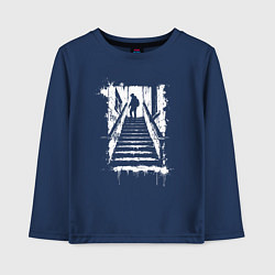 Детский лонгслив Человек на лестнице