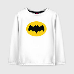 Лонгслив хлопковый детский Hero Batman, цвет: белый
