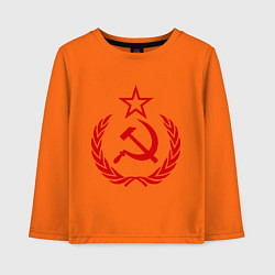 Детский лонгслив СССР герб