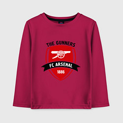 Лонгслив хлопковый детский FC Arsenal: The Gunners, цвет: маджента