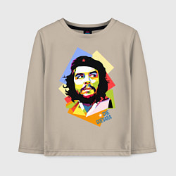 Лонгслив хлопковый детский Che Guevara Art, цвет: миндальный