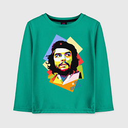 Лонгслив хлопковый детский Che Guevara Art, цвет: зеленый