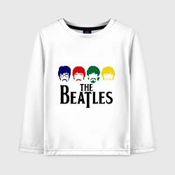 Лонгслив хлопковый детский The Beatles Heads, цвет: белый