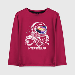 Лонгслив хлопковый детский Interstellar Spaceman, цвет: маджента