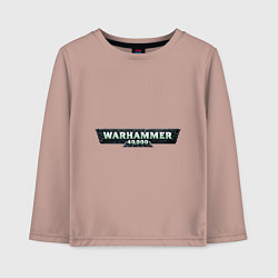 Лонгслив хлопковый детский Warhammer 40 000, цвет: пыльно-розовый