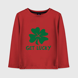 Детский лонгслив Get lucky