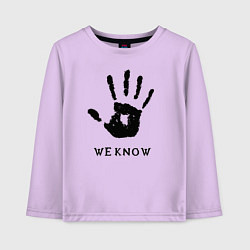 Лонгслив хлопковый детский We know, цвет: лаванда