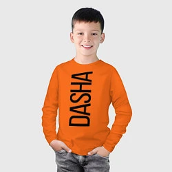 Лонгслив хлопковый детский Даша, цвет: оранжевый — фото 2
